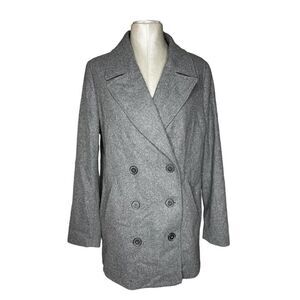 Old Navy Sz L Grey Peacoat